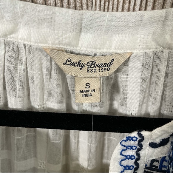 NWT Lucky Brand Boho Top Sz S - Picture 5 of 7